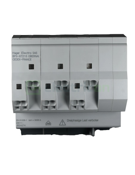 Disjunctor diferential 13A 30mA Hager 1P+N