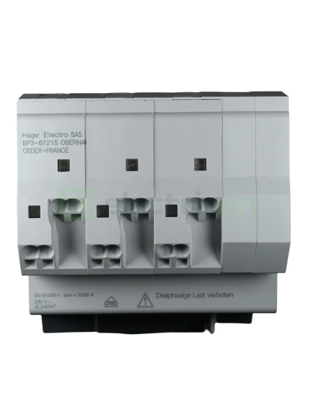 Disjunctor diferential 10A 30mA Hager 1P+N