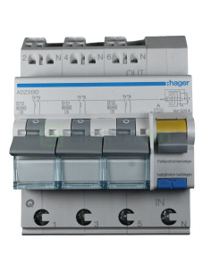 Disjunctor diferential 13A/30mA Hager - ADZ313D