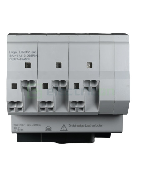 Disjunctor diferential 13A 30mA Hager 1P+N