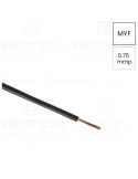 Conductor electric lițat cupru H05V-K - MYF 1x0,75 mm² negru