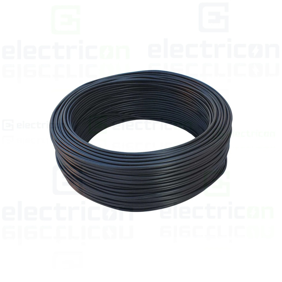 Conductor H05V-K 1x0,75 mm² (MYF 1x0,75), negru - Electricon.ro