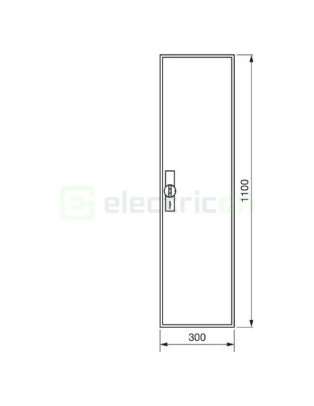 Tablou electric metalic, 84 module, 7X12, aplicat, IP44, Hager, Univers, FWB71S - Electricon.ro