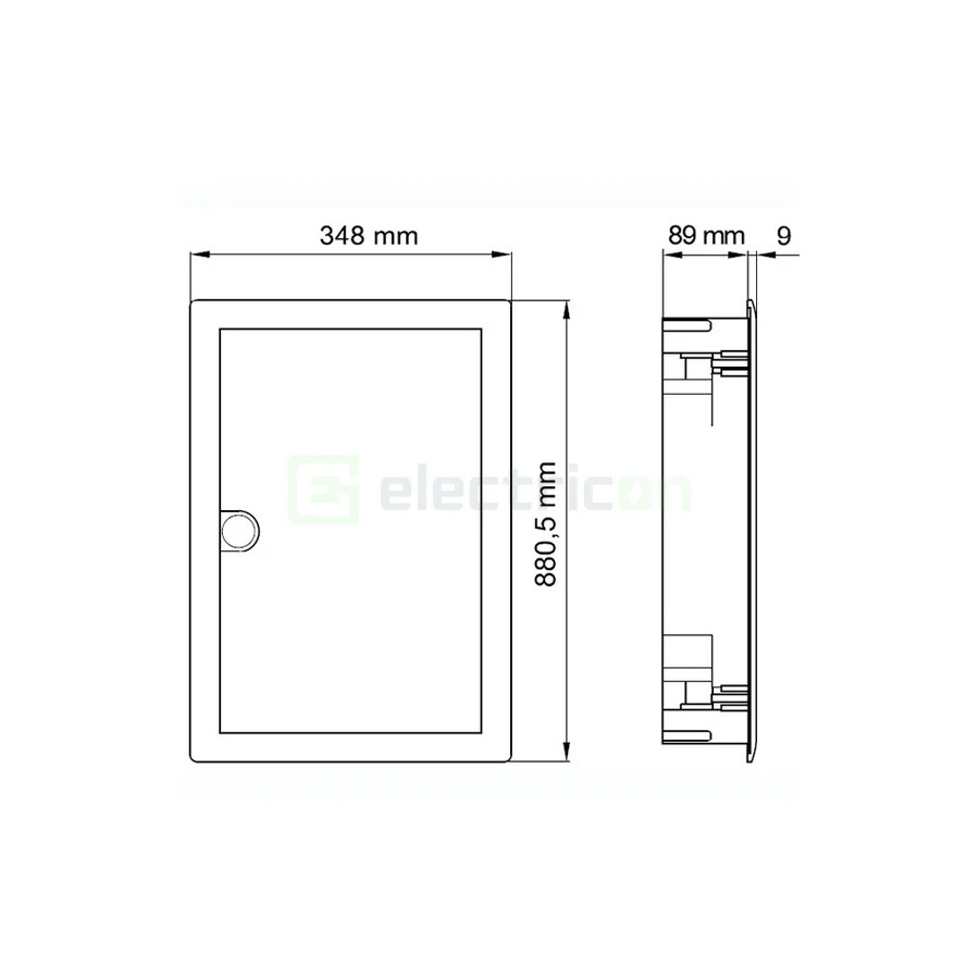 Tablou electric, incastrat, 60 module, 5x12, IP30, Hager, Volta, VU60NG- Electricon.ro
