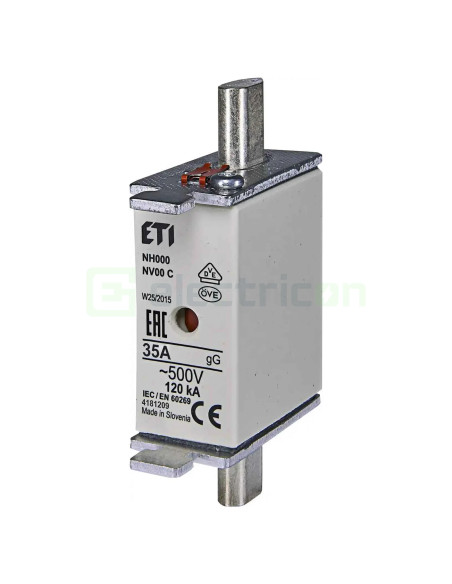 Siguranta fuzibila MPR fără izolație NH000 gG 35A/500V