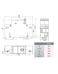 Separator STV D02 63A 1p 2
