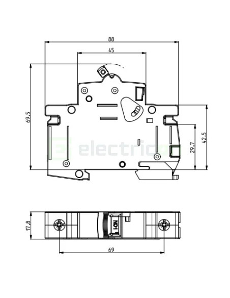 Intrerupator MCB C50A ETI 1P
