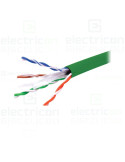 Cablu rețea - internet tip Cat 6 UTP 0.20 mm² PVC verde rolă - TED Electric TED002501