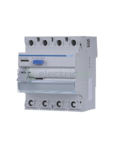 RCCB - Întrerupător diferențial - tip A 40A 30mA 10kA 3P+N 4M QuickConnect Hager CDS440D