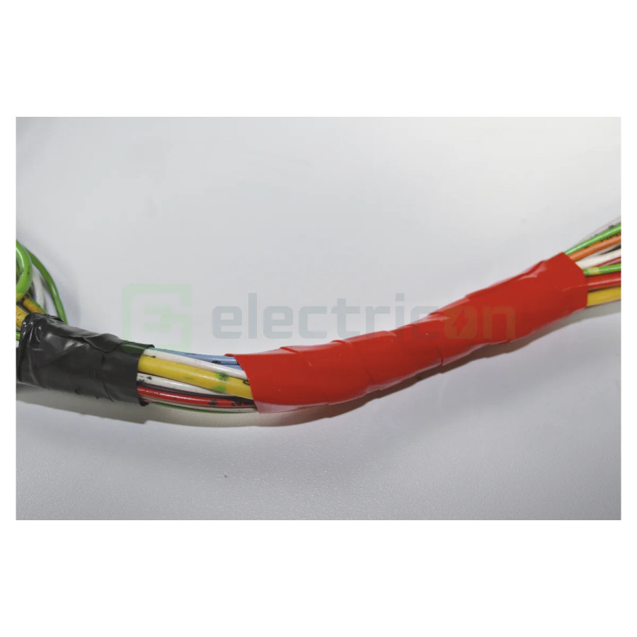 Bandă adezivă siliconică roşu/negru 3 m, Forch, 3791 50 19