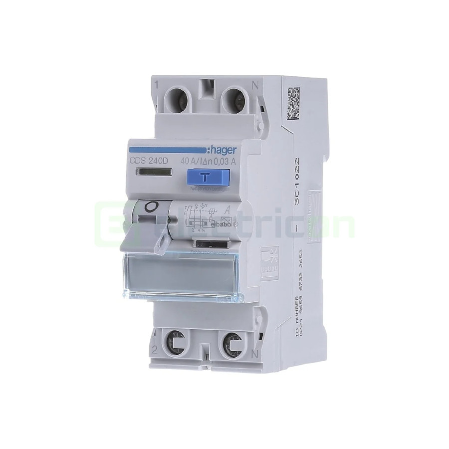 Intreruptor RCCB 40A/30mA Hager - CDS240D