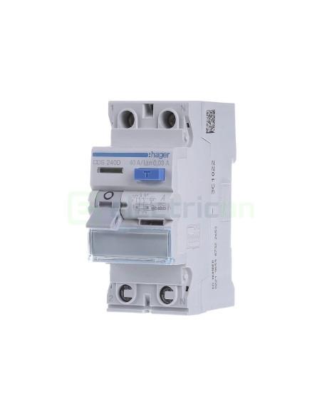 Intreruptor RCCB 40A/30mA Hager - CDS240D