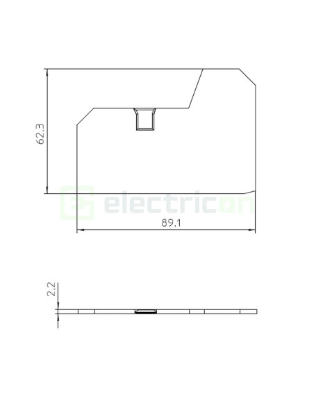 Clemă șir Element terminal pentru cleme sir seria XTV 10-TWIN, D-XTV 10-TWIN, 1329609 – montaj rapid și sigur în aplicații elect