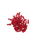 Papuc izolat - 4.8x0.5 mm - pentru cabluri 0,5 - 1,5 mm², roșu, material CuZn - Forch 3709 858