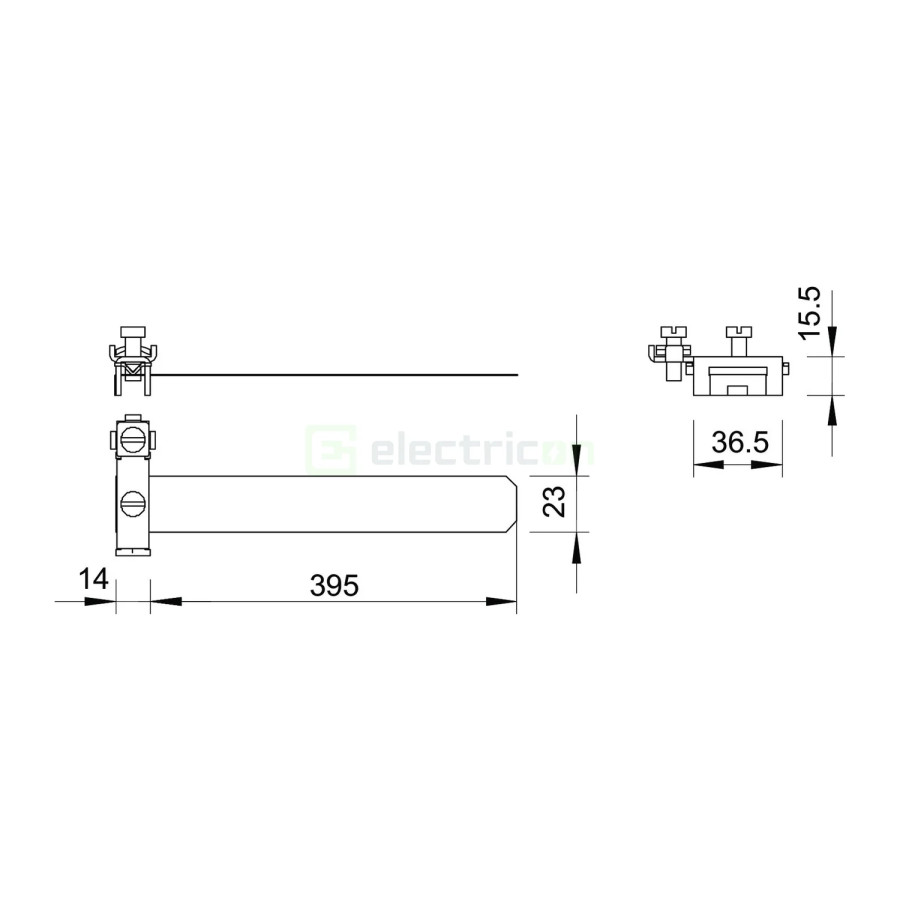Clema de echipotentializare 17,2 - 114 mm, otel inoxidabil 927 2, OBO Bettermann, 5057523