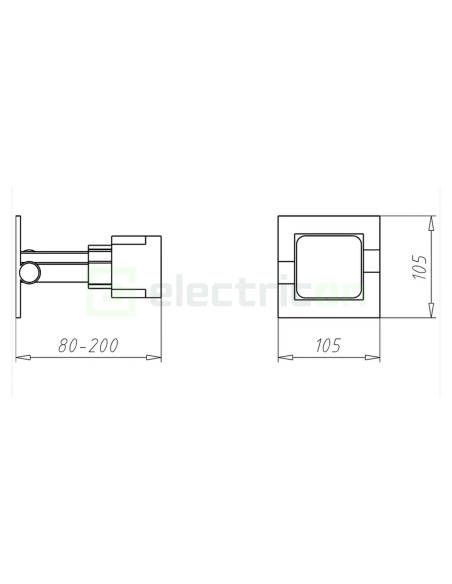 Doza telescop pentru prize in termosistem, grosime izolatie 80-200mm, Kaiser, 1159-61