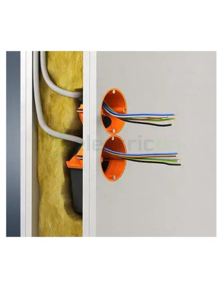 Doză aparataj, pentru electronice, cu buzunar flexibil, O-range Flex, Ø68 mm, Kaiser, 9268-94