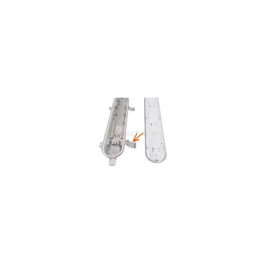 Corp de iluminat etans,cu kit de emergent de 3H, FIPAD-GX LED, 43W-24.9W, 1.2M, IP66, ELBA, 23419114
