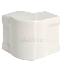 Colț extern variabil pentru canal de cablu GBD și GBA 50x85mm, alb, Hager, GBD5008539016 - Electricon.ro