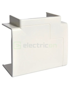 Capac de capăt în formă de T de deviare pentru canal de instalare GBD 50x85mm, Alb, Hager, GBD5008589016 - Electricon.ro