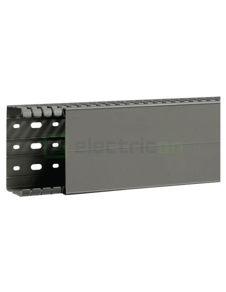 Canal cablu pieptene, BA7A 60x100mm PVC gri, Hager,BA7A60100 - Electricon.ro