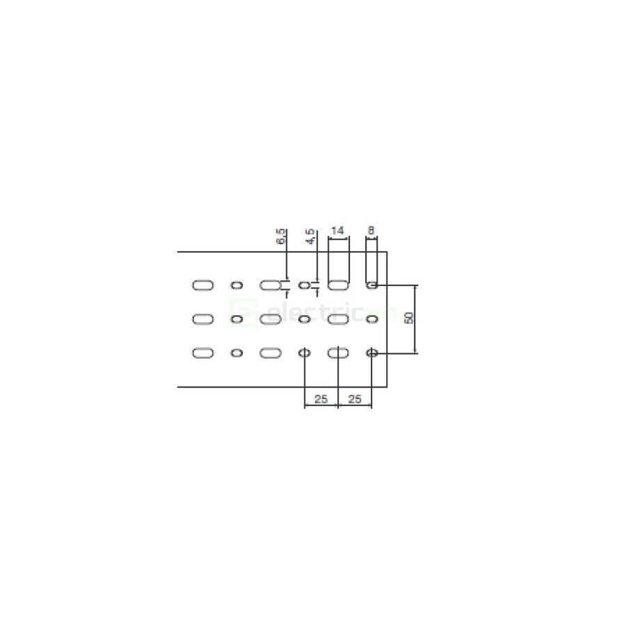 Canal cablu pieptene, BA7A 60x100mm PVC gri, Hager,BA7A60100 - Electricon.ro