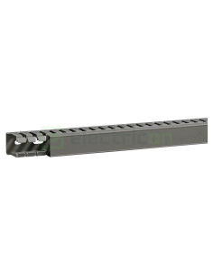 Canal cablu pieptene, BA7A 40x25mm PVC gri, Hager,BA7A40025 - Electricon.ro