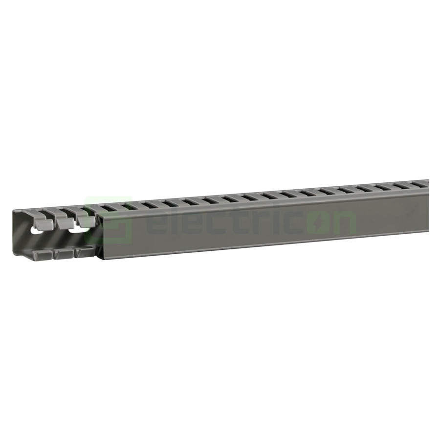 Canal cablu pieptene, BA7A 40x25mm PVC gri, Hager,BA7A40025 - Electricon.ro