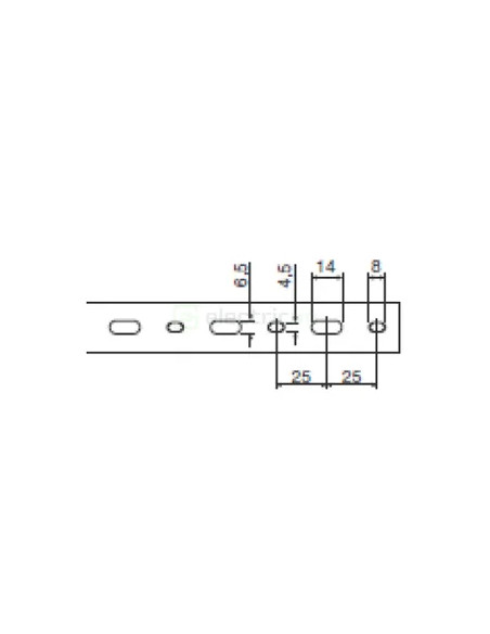 Canal cablu pieptene, BA7A 40x25mm PVC gri, Hager,BA7A40025 - Electricon.ro
