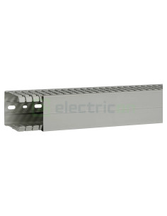Canal cablu pieptene, BA7A 80x60mm PVC gri, Hager,BA7A80060 - Electricon.ro