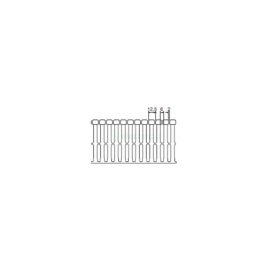 Canal cablu pieptene, BA7A 80x60mm PVC gri, Hager,BA7A80060 - Electricon.ro