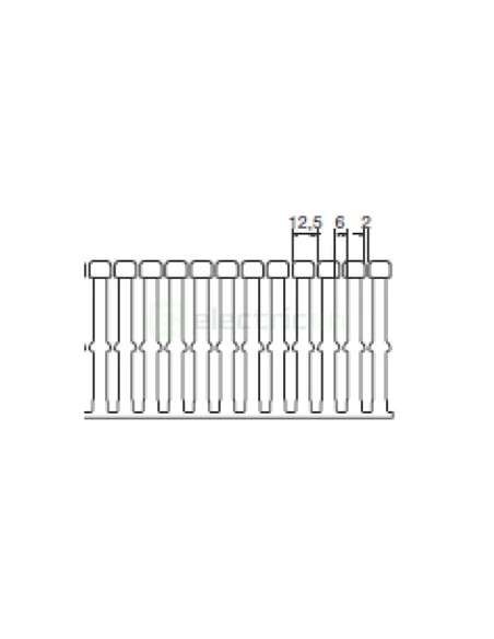 Canal cablu pieptene, BA7A 80x60mm PVC gri, Hager,BA7A80060 - Electricon.ro