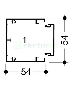 Canal de cablu GBD 50x50mm 2