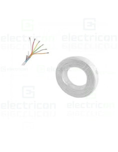 Cablu alarma 6 fire multiecranate + fir masă Cupru 6x0.22mm, TED Electric, TED002310 - Electricon.ro