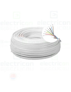 Cablu alarmă 8 fire multifilare ecranate cupru + fir masă cupru 8 x 0,22mm, TED Electric, TED002334 - Electricon.ro