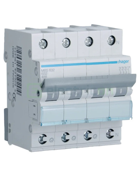 Disjunctor MCB B32A Hager - MBS632