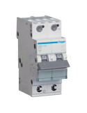 MCB - Siguranță automată - disjunctor - curba B 16A 6kA 1P+N 2M QuickConnect Hager MBS516