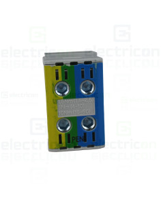 Clemă de derivație Clemă pe șină 2x50/2x50mm2 verde/galben/albastru Morek MAA2050P10 – montaj rapid și sigur în aplicații electr
