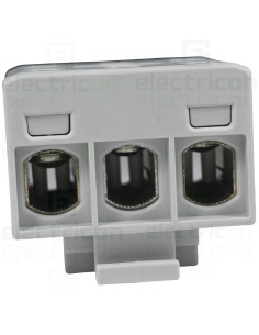 Clemă de derivație Clema de derivatie MOREK, 3P, fixare pe sina DIN, 50mmp, gri, MAA1350A10 – montaj rapid și sigur în aplicații