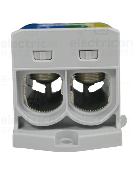 Clemă de derivație Clemă pe șină 2x150/2x150mm2 verde/galben/albastru OTL-PEN150 Morek MAA2150P10 – montaj rapid și sigur în apl