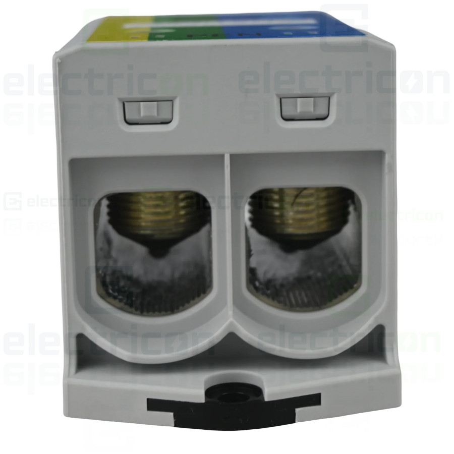 Clemă de derivație Clemă pe șină 2x240/2x240mm2 verde/galben/albastru OTL240 Morek MAA2240P10 – montaj rapid și sigur în aplicaț
