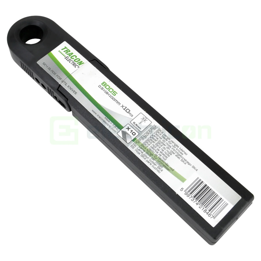 Lame cutter din oţel aliat SK4, 0.5×18×110mm × 10, Tracon Electric, BD05