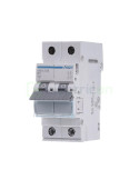 MCB - Siguranță automată - disjunctor - curba B 6A 6kA 2P 2M Hager MBN206