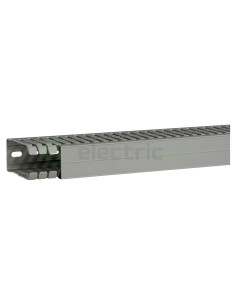Canal cablu pieptene, BA7A 80x40mm PVC gri, Hager,BA7A80040 - Electricon.ro