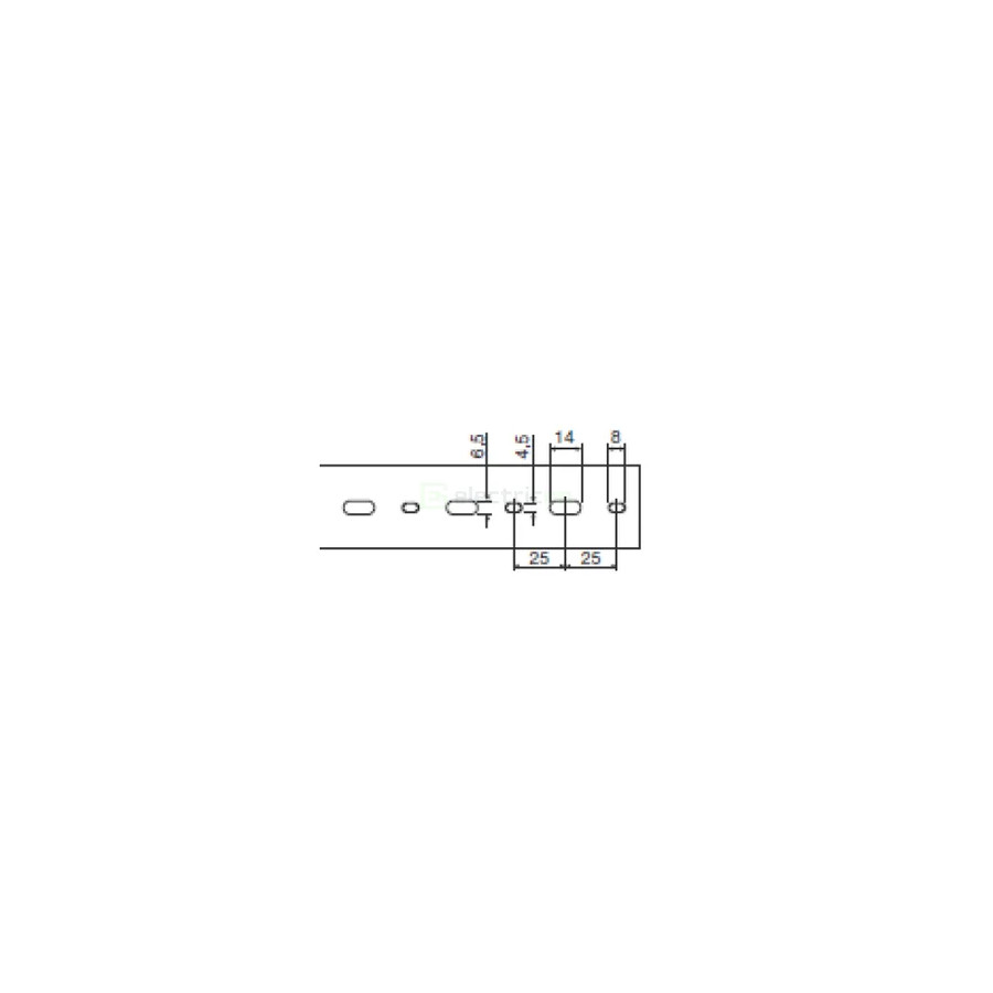 Canal cablu pieptene, BA7A 80x40mm PVC gri, Hager,BA7A80040 - Electricon.ro