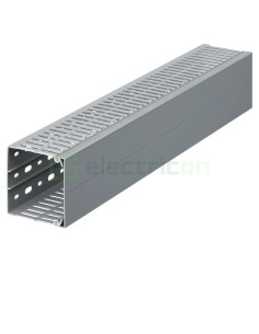 Canal cablu pieptane, perforat cu capac 80x80mm, Hager, BA7A80080 - Electricon.ro