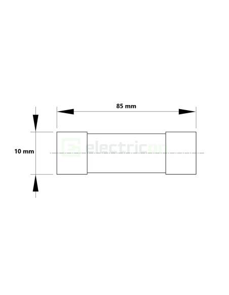 Siguranta fuzibila cilindrica fotovoltaica, 10x85mm, gPV, 1000VDC, 32A, 20kA, Tracon Electric, CFPV-10X85-32