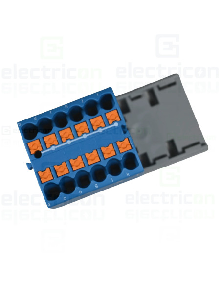 Bloc distribuție Bloc de distributie 4/12x2.5-NS35BU, PTFIX 12X2,5-NS35 BU, albastru, Phoenix Contact, 3273024 – montaj rapid și