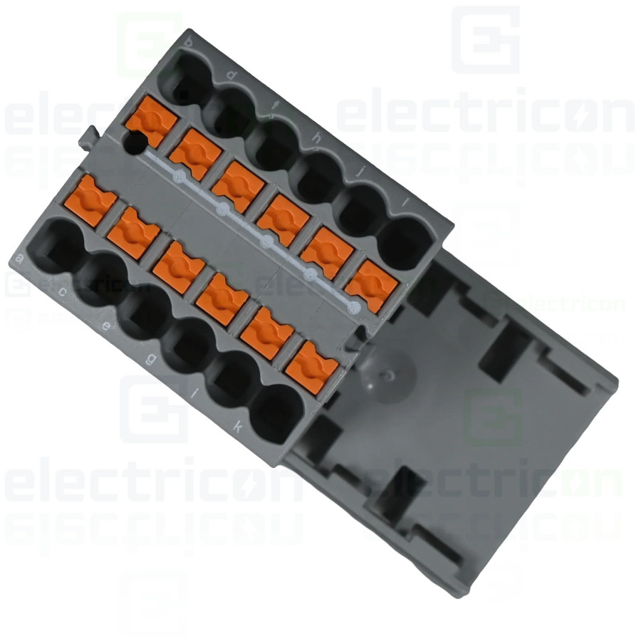 Bloc distribuție Bloc de distributie 4/12x2.5-NS35GY, PTFIX 12X2,5-NS35 BU , gri, Phoenix Contact, 3273022 – montaj rapid și sig