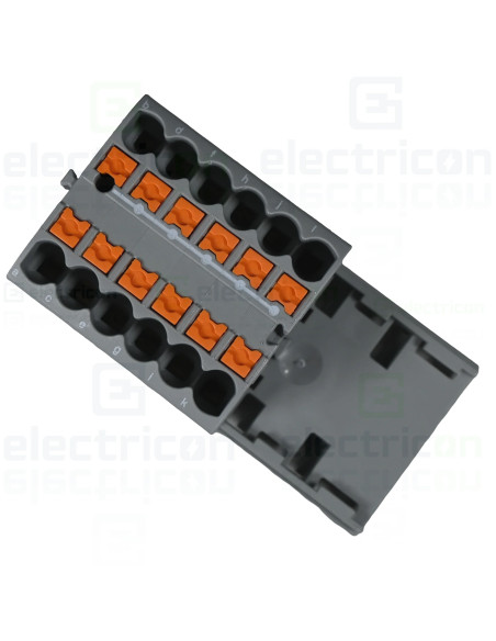 Bloc distribuție Bloc de distributie 4/12x2.5-NS35GY, PTFIX 12X2,5-NS35 BU , gri, Phoenix Contact, 3273022 – montaj rapid și sig